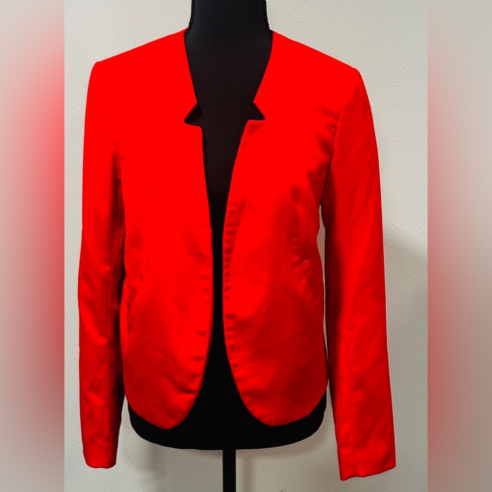 Divided Bright Red Open Blazer Jacket
